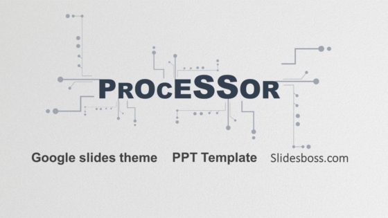 Processor free Technology related Google slides theme Powerpoint template